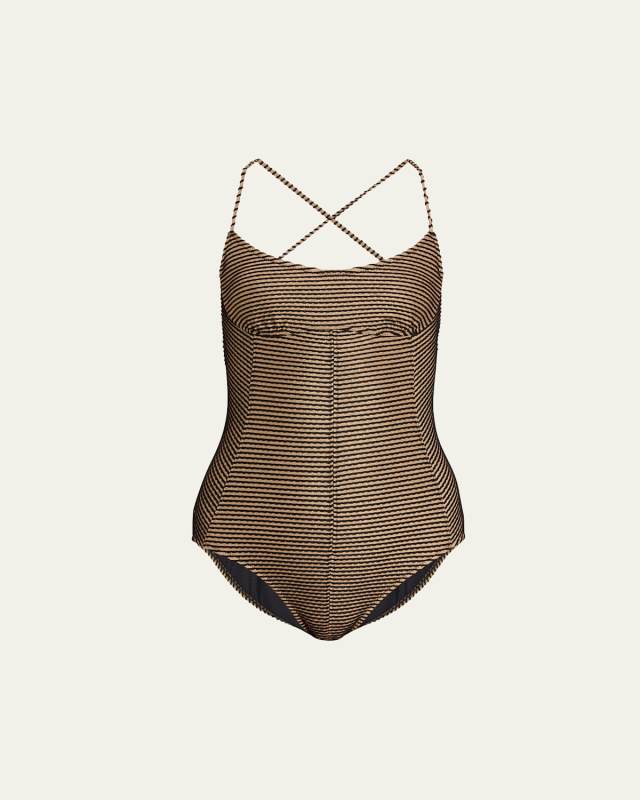 Positano Scalloped One-Piece Swimsuit